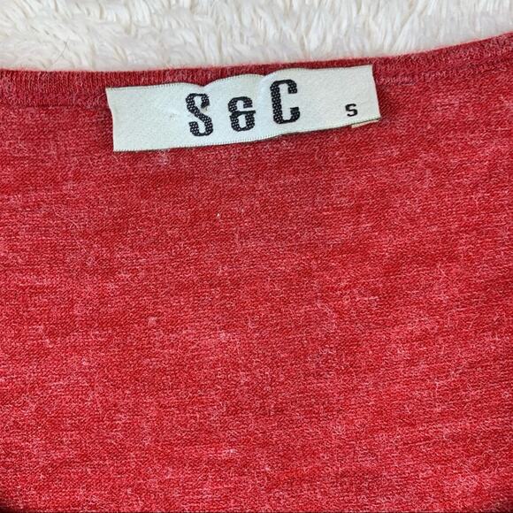 S and C bead and sequin embroidered long sleeved drop waist sweater dress small - Picture 8 of 13